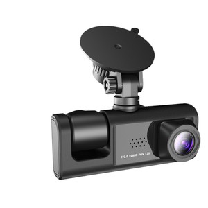 <strong>Black</strong> Box Driving Record for Car Front Inside and Rear 3 Channels Dashboard Camera Large Wide-angle Infrared Dash Cam With Wifi - Product Image 1