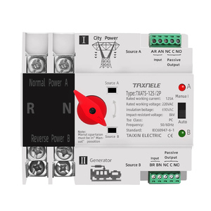 MCB Type Dual Power Automatic Transfer <strong>Switch</strong> 2P 4P 63A 100A <strong>125A</strong> ATS Circuit Breaker Electrical <strong>Switch</strong> - Product Image 1
