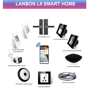 Switch L8 New US <strong>AU</strong> Google Home Alexa Wireless Electrical Smart Wifi Wall Touch Light Timer Switch APP <strong>Remote</strong> Control - Product Image 4