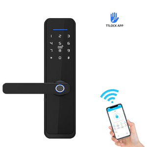 Smart Home Hotel Türschloss mit WIFI Finger abdruck Digitale Tastatur Touchscreen Fernbedienung Cloud-Speicher optionen über App - Product Image 1