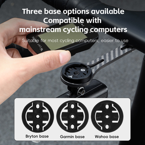 Staffa per <span class=keywords><strong>Computer</strong></span> bici ad alta resistenza in fibra di carbonio per ciclismo con telecamera leggera integrata staffa di estensione per bicicletta