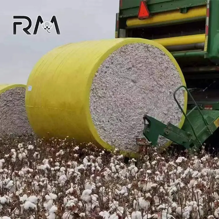 Sac de récolte en plastique pour le film d'emballage de balle de cueilleur de coton automatique CP690