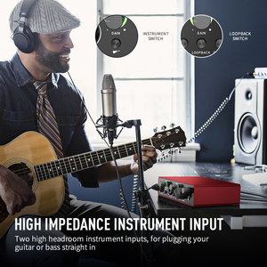 AMACEX OEM pro streaming portátil mezclador de audio estudio de grabación micrófono portátil interfaz de tarjeta de sonido USB conjunto en vivo para PC - Product Image 3