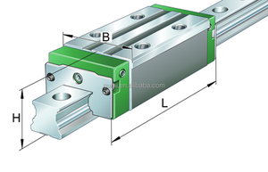 Cojinete de guía lineal original de 25mm, CNC carro deslizante, bloque de movimiento lineal con corredor para aplicaciones de riel lineal, 1/2" - Product Image 5