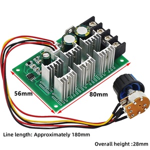 Регулятор скорости двигателя постоянного тока PWM 12V/24V/36V/48V высокомощный контроллер двигателя постоянного тока 40A - Product Image 3