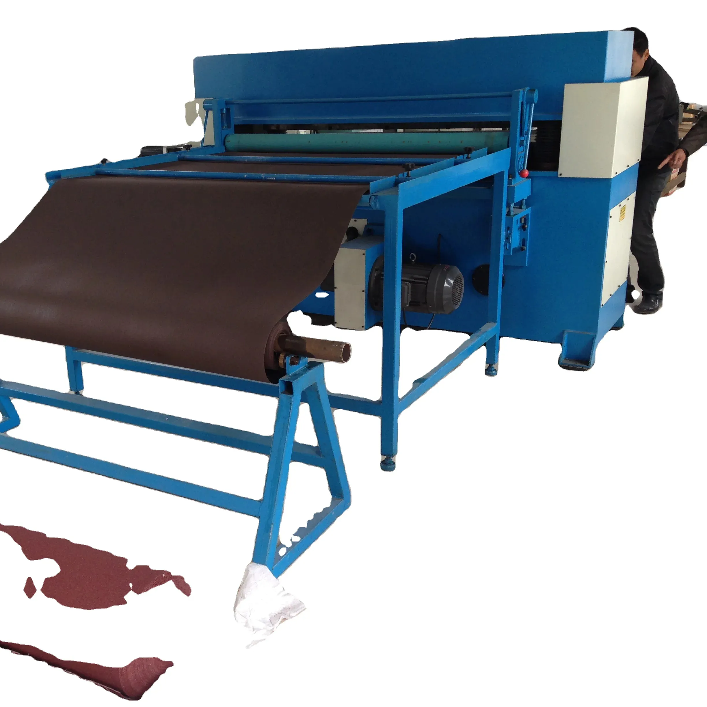 Fabricação automática abrasivo areia papel disco cortador faz a máquina