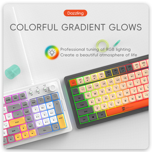 Teclado retroiluminado profesional para juegos de 98 teclas, Teclado retroiluminado con cable USB para juegos de ordenador, se acepta logotipo personalizado, novedad - Product Image 3