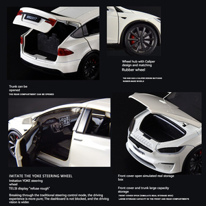 Diecast 1:24 Scale Car <strong>Models</strong> T <strong>Model</strong> X Alloy Car <strong>Model</strong> with Sound and Light Pullback Collection Decoration Metal Toy Car - Product Image 6