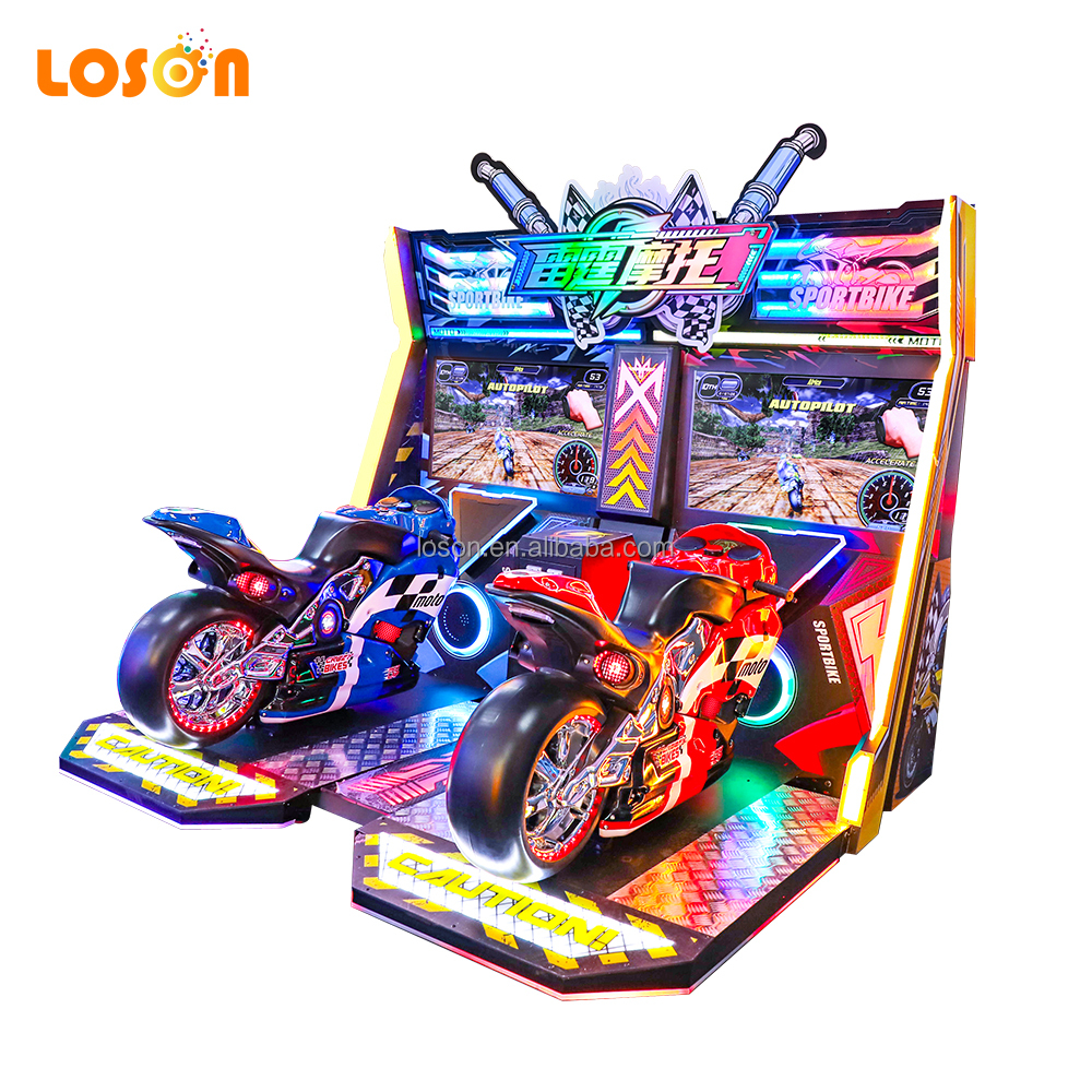 Jeu de course de moto simulé