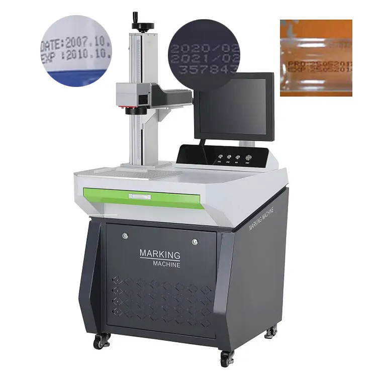 Machine de marquage Laser à plaque de fibre Machine de gravure de stylo d'impression de coque de téléphone pour la gravure imprimante Laser de carte d'identité