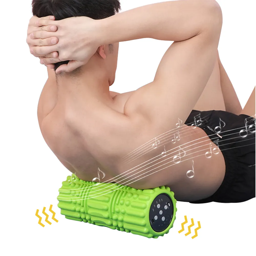 Neuankömmling Yoga und Fitness Massage gerät EVA Electric Vib rating Yoga Foam Roller mit Musik und Lautsprecher