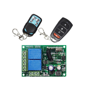 QIACHIP 433MHz DIY Wireless Receiver Fernbedienung schalter AC 85V ~ 250V 110V 220V 2CH Relais modul KR2202-4 & KT16/KT01 - Product Image 1