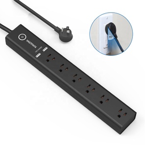 6路美国开关插座电源板电涌保护器2 USB 15A扩展插座125V额定电压6插座-可用NFC SDK - Product Image 1