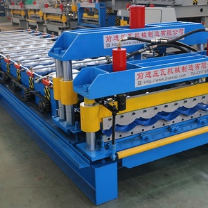 Cangzhou Tự Động Tráng Men Ngói Thép Mạ Kẽm Roof Bảng Điều Chỉnh Cuộn Hình Thành Máy Cuộn Cựu Bước Gạch Làm Máy - Product Image 5
