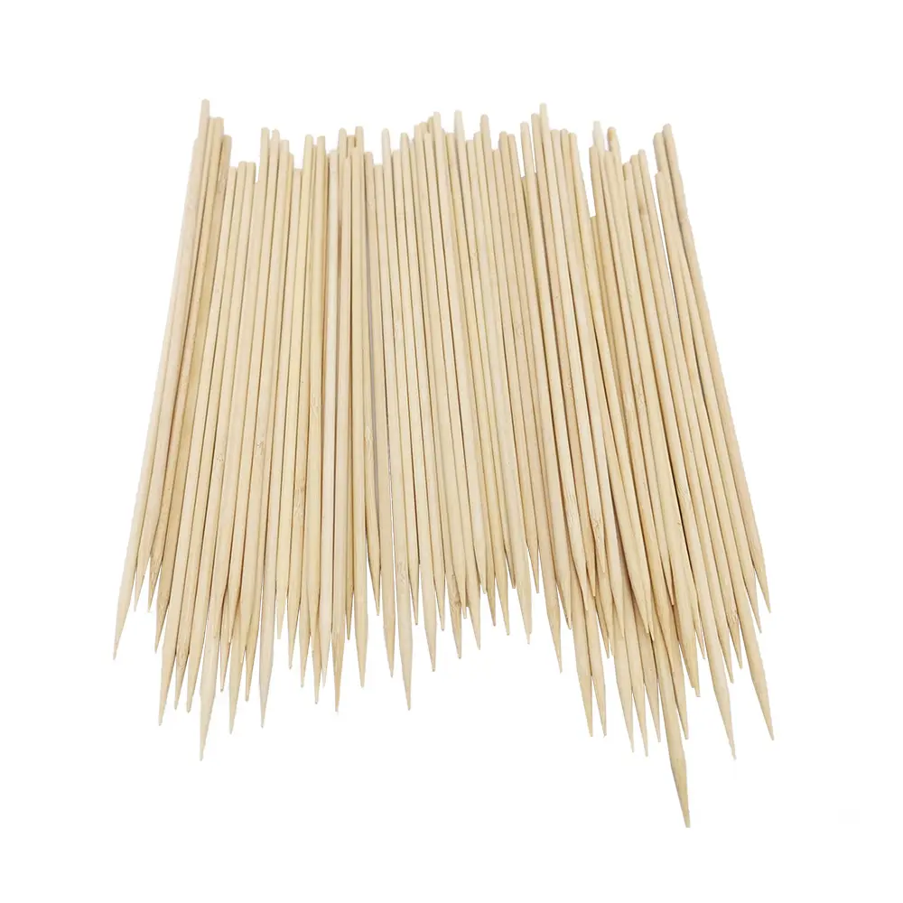 Penjualan Terbaik pabrik harga langsung OEM bambu barbekyu tusuk sate bambu sekali pakai