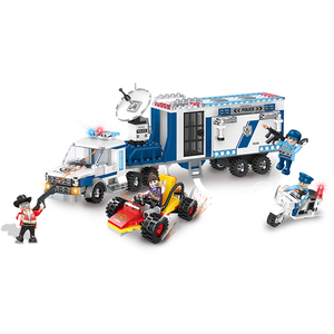 COCO Kids <strong>Blocks</strong> <strong>Building</strong> Police Mobile <strong>Command</strong> System DIY <strong>Building</strong> <strong>Block</strong> Set Toys - Product Image 2