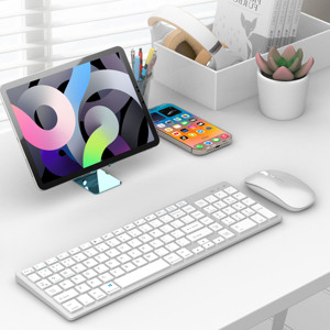 Coteci Slim 2.4G Bt Bàn Phím Không Dây Chuột Combo 102 Phím Có Thể Sạc Lại Ergonomic Văn Phòng Bàn Phím Chuột Thiết Lập Cho Máy Tính Xách Tay - Product Image 2