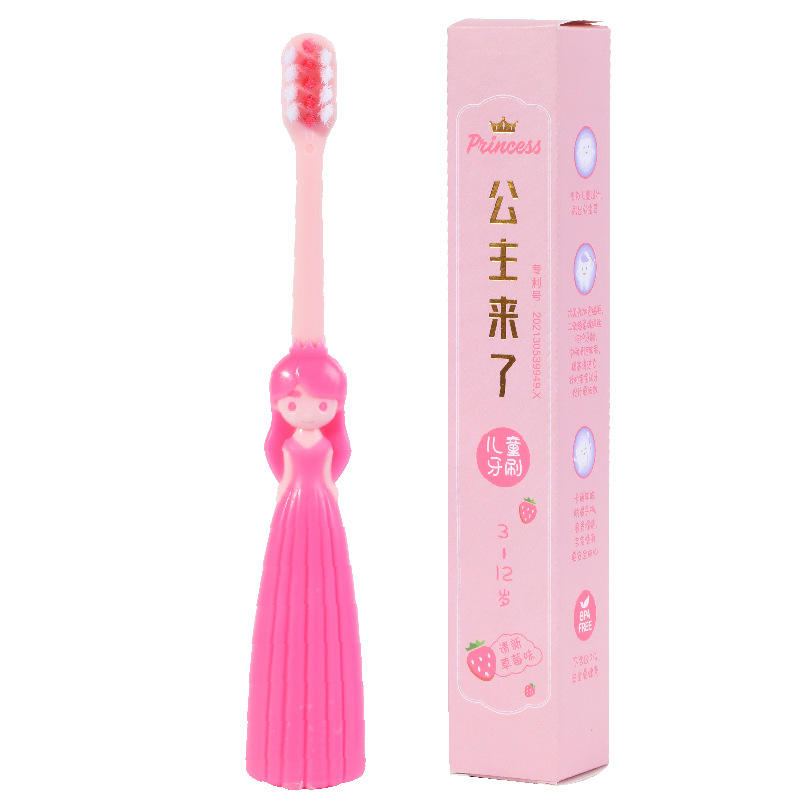 แปรงสีฟันเจ้าหญิง (เดี่ยว, สีชมพู)