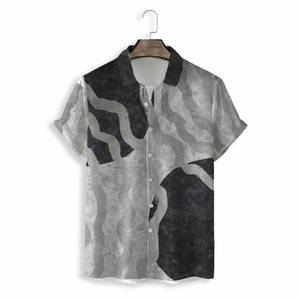 2022 New Arrival Design <strong>Shirt</strong> for Men Abstract Character Positioning Printed <strong>Shirts</strong> Short Sleeves Tops High Quality - Product Image 3
