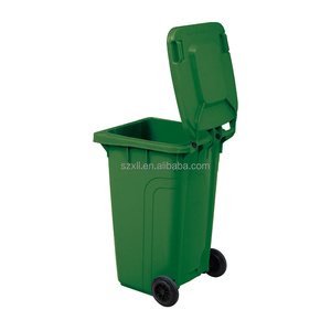 Toptan kalınlaşmış 240 litre tekerlekli çöp kovaları açık çöp çöp kutusu geri dönüşüm çöp kovası - Product Image 6