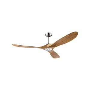 HFBH Ventilador de Techo 60 Pulgadas Moderno Sederhana Nogal Oscuro 5 Kecepatan Control Remoto 3 Bilah Pisau Kayu Dc Kipas Langit-langit - Product Image 3
