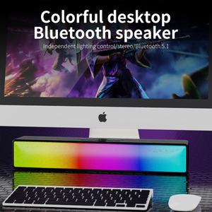 Sistema de cine en casa SubWoofer de graves pesados altavoces de luz LED RGB Barra de sonido estéreo Bluetooth inalámbrico Gaming PC altavoz de ordenador - Product Image 2