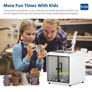 <strong>MOORE</strong> Fast Speed Ceramic Metal Prusa I3 Structure Clay 3D Printer Wholesale Pottery Machine Build Size 330*330*380mm - Product Image 2