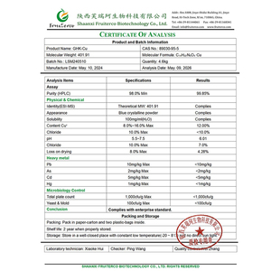 Peptide de cuivre GHK-Cu Tripeptide-1 de cuivre d'ingrédients cosmétiques de poudre bleue de <span class=keywords><strong>peptides</strong></span> - Product Image 5
