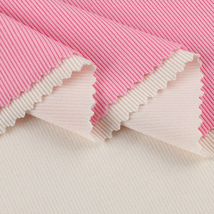 Cao cấp 1*2 sườn 240 GSM 94% <span class=keywords><strong>Polyester</strong></span> 6% Spandex dệt kim sườn vải <span class=keywords><strong>Polyester</strong></span> Spandex vải cho Ăn mặc - Product Image 3