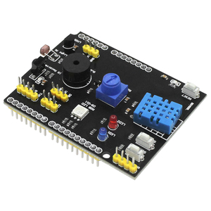 DHT11 LM35 Temperature Humidity <strong>Sensor</strong> Multifunction Expansion Board Adapter for <strong>Arduino</strong> UNO R3 RGB LED IR Receiver