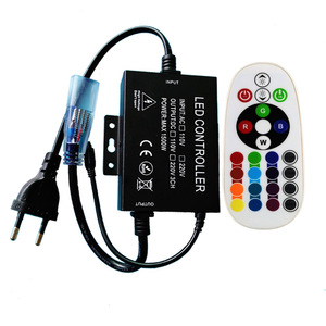 Высокое напряжение светодиодные полосы света беспроводной RGB контроллер переменного тока 220 В 110 В 1500 Вт Led RGB ИК пульт дистанционного управления диммер - Product Image 1