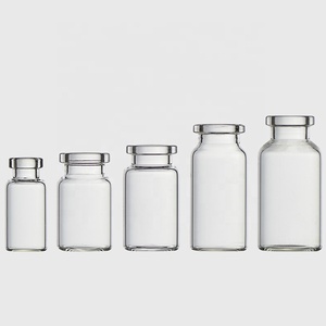 Frascos de viales de vidrio vacíos transparentes o ámbar de 2ml, 10ml, 30ml, 50ml, 100ml con tapón de goma para gotas oculares o infusiones - Product Image 3