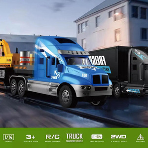 Rc traktör römork taşıma oyuncak 1:14 oyuncak yarı kamyon ve römork çocuk Rc Model oyuncak kamyonlar - Product Image 2