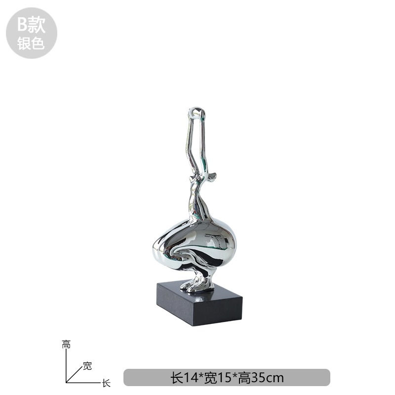 Tipo B plata tamaño pequeño 35cm de alto