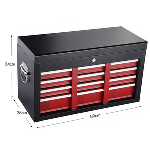 带六个抽屉的便携式工具箱可锁定多用途工具箱工具箱 - Product Image 6