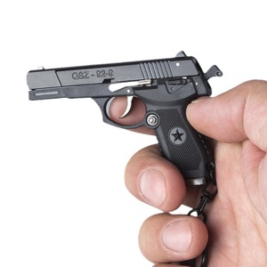 <strong>1911</strong> Mini Gun Keychain 1:3 <strong>Colt</strong> 7cm Model 1:4 QSZ92 Men Army Fan Key Chains Metal Toy Gun Model - Product Image 2