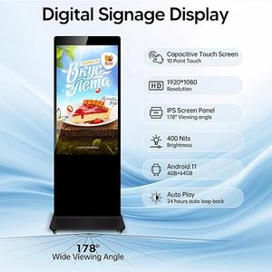 Pantalla táctil de señalización digital LCD personalizada de 65 pulgadas, pantalla de publicidad interactiva para interiores/exteriores para tienda minorista - Product Image 4