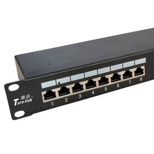 Panel de parche de amplificador Keystone Rj11 y Rj45 digital de 19 pulgadas con Administrador de cables