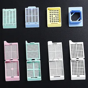 <strong>Alpha</strong> Plus Disposable Tissue Sample Biopsy Fine Grid Hole <strong>Shape</strong> 45 Degrees Detachable Embedding Cassettes - Product Image 1