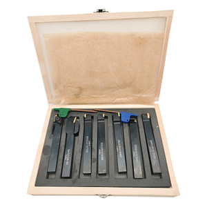 Wholesale 1/2&quot; External <strong>Turning</strong> Grooving Threading Holder 7pcs Indexable <strong>Turning</strong> <strong>Tool</strong> <strong>Set</strong> with Wooden Box for CNC Machining - Product Image 2