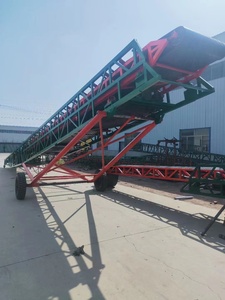 Cinta transportadora de carga y descarga para arroz, maíz, bolsas de trigo, transporte de arena, transportador telescópico multifuncional