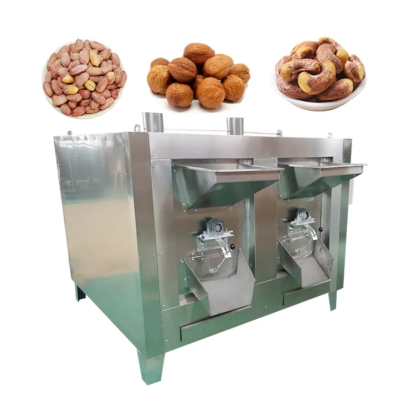 Macchina industriale per la torrefazione di arachidi di mais e noci Mini professionale in acciaio inox Cacao Cacao per pistacchio Ajil Nuts