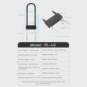 <strong>WiFi</strong> Smart Bike Lock with Mobilephone <strong>QR</strong> <strong>Code</strong> <strong>Scan</strong> Public Cycling Wood Door Cloud Data Storage Option - Product Image 6