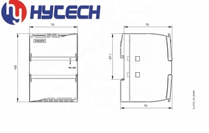 HYTECH-S7-1200 SIMATIC SIEMENS PLC, entrada: 120/230V AC, salida: DC 24V/2.5A, módulo de fuente de alimentación estabilizada PM1207 6EP1332-1SH71