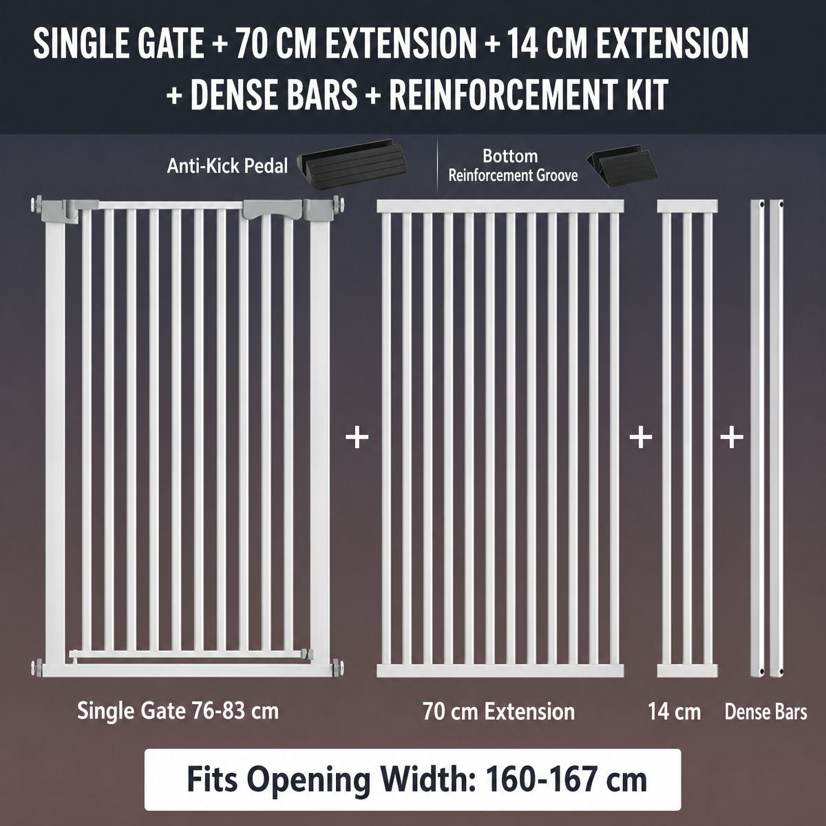 Width:160cm-167cm