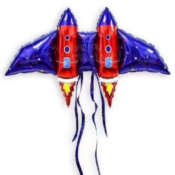Cohete rojo azul 1