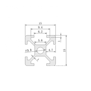 <span class=keywords><strong>1515</strong></span> 铝挤压铝 6063 t5 20x40 铝挤压