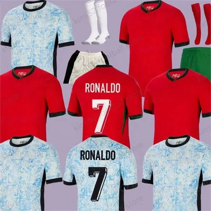 24 25 PorTugal Ruben Ronaldo Coupe d'Europe équipe nationale portugaise 2024 2025 Portugal maillot de football hommes enfants ensemble Portugal