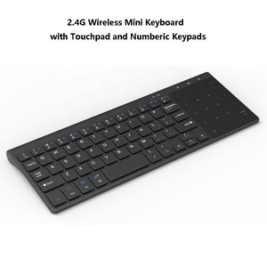 Ultra-thin Portable 2.4GHz Wireless <strong>Keyboard</strong> Touchpad Mouse Mini Slim <strong>Keyboards</strong> With <strong>Numeric</strong> <strong>Keypad</strong> - Product Image 2