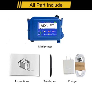 AIX 12,7mm TIJ Handheld Verfalls datum Bar QR-Code Chargen nummer drucken Mini-Tinten strahl drucker auf flacher Oberfläche - Product Image 5